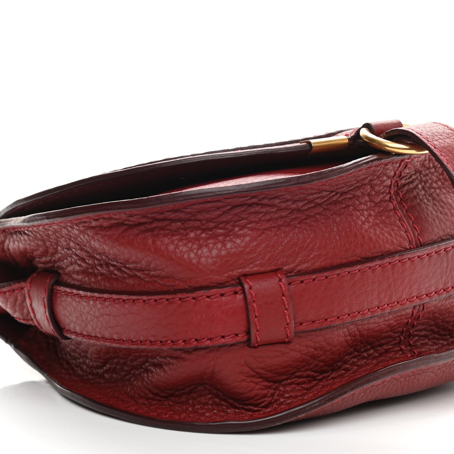 Chloe Calfskin Mini Marcie Round Crossbody Bag Berry Cupcake 6 of 10