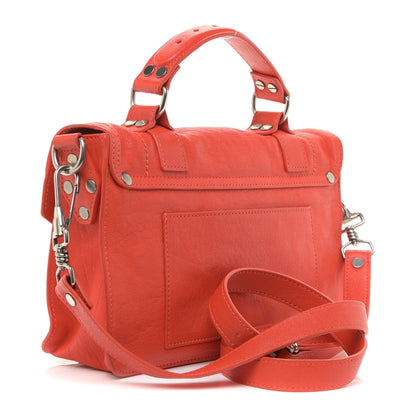 Proenza Schouler Lambskin Tiny PS1 Satchel Fire Red 3 of 15