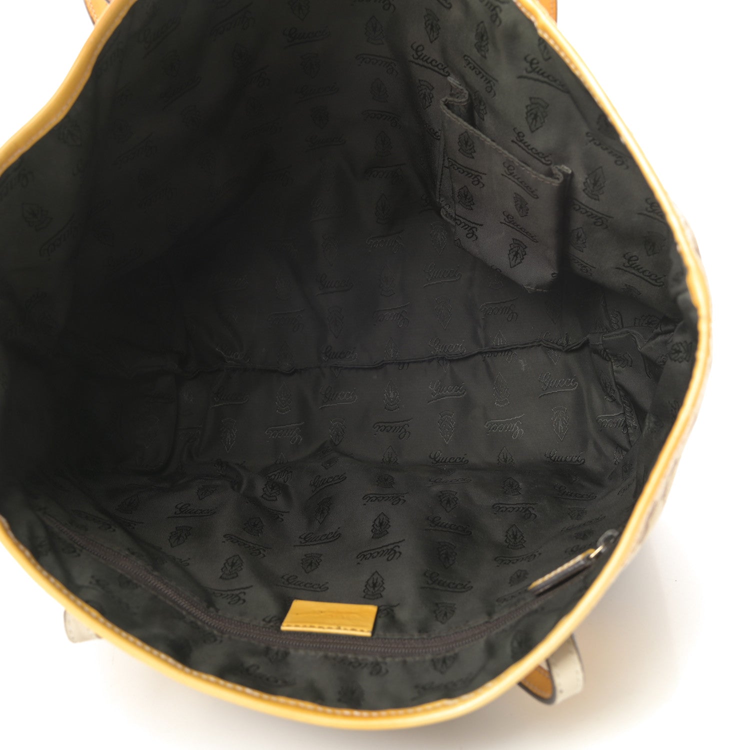 Gucci Monogram Web Medium Jolie Tote Yellow 5 of 17