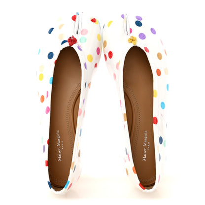 Maison Margiela Coated Canvas Confetti Printed New Ballerina Flats 37 White Multicolor 2 of 11