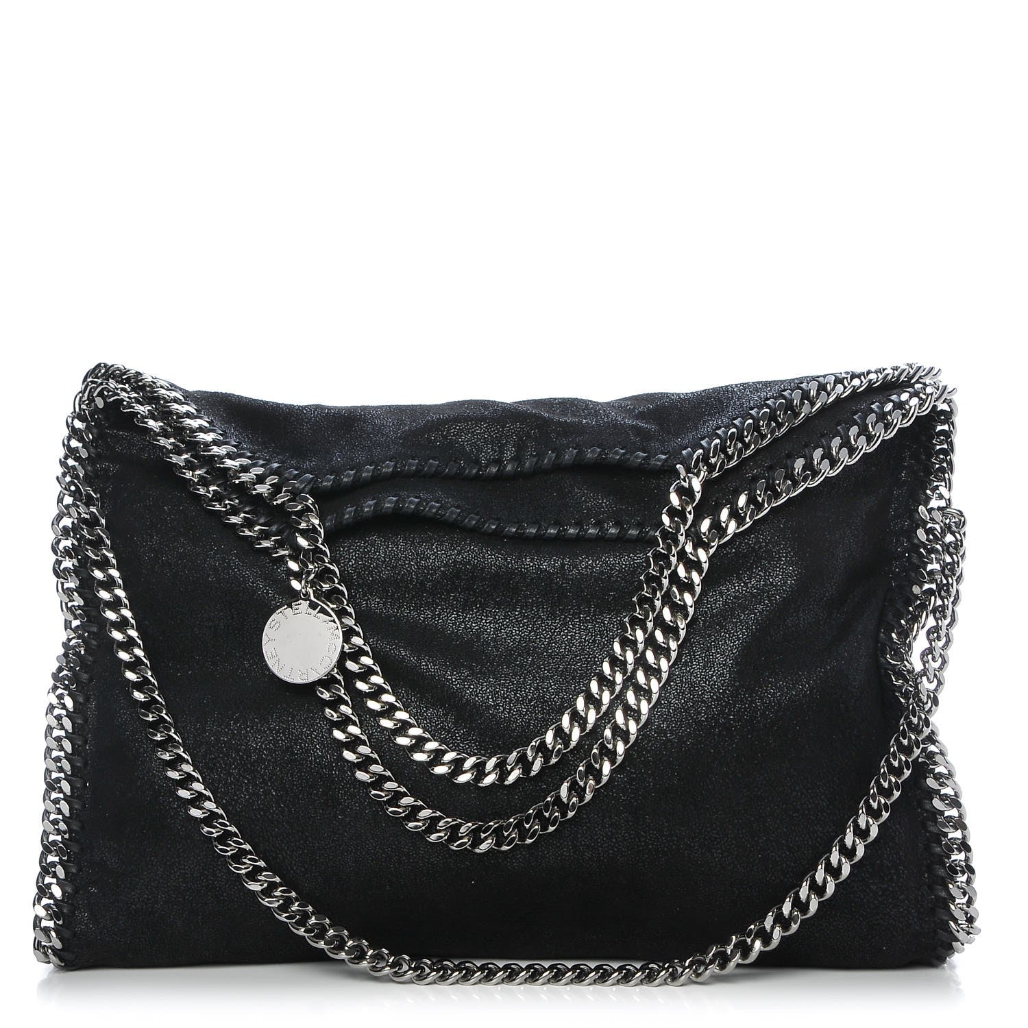 Stella McCartney Shaggy Deer Falabella Fold Over Tote Black 1 of 8