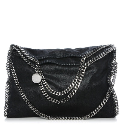 Stella McCartney Shaggy Deer Falabella Fold Over Tote Black 1 of 8