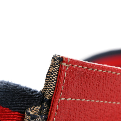 Gucci GG Monogram Web Double Pocket Belt Bag Navy Red 15 of 18