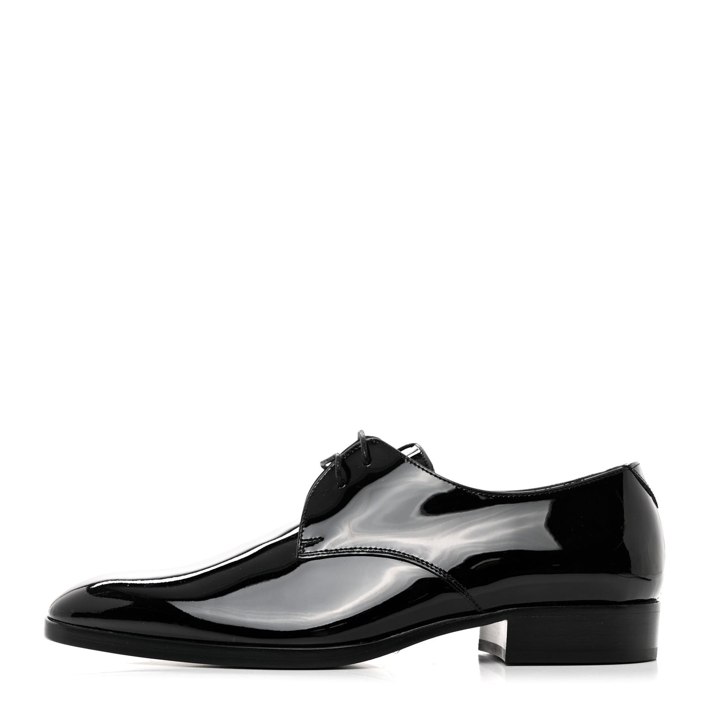 Patent Baltimora Lace Up Derby Shoes 38 Black