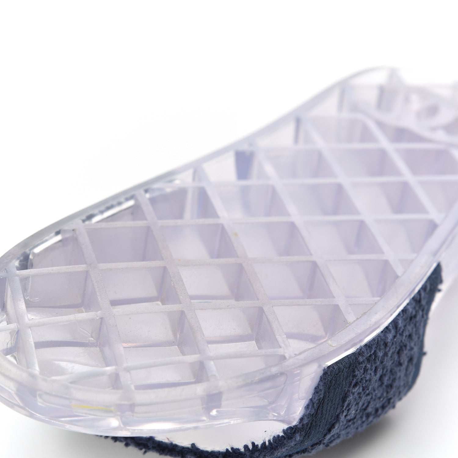 Chanel PVC Transparent Fabric CC Flat Slide Sandals 36 Navy 12 of 12