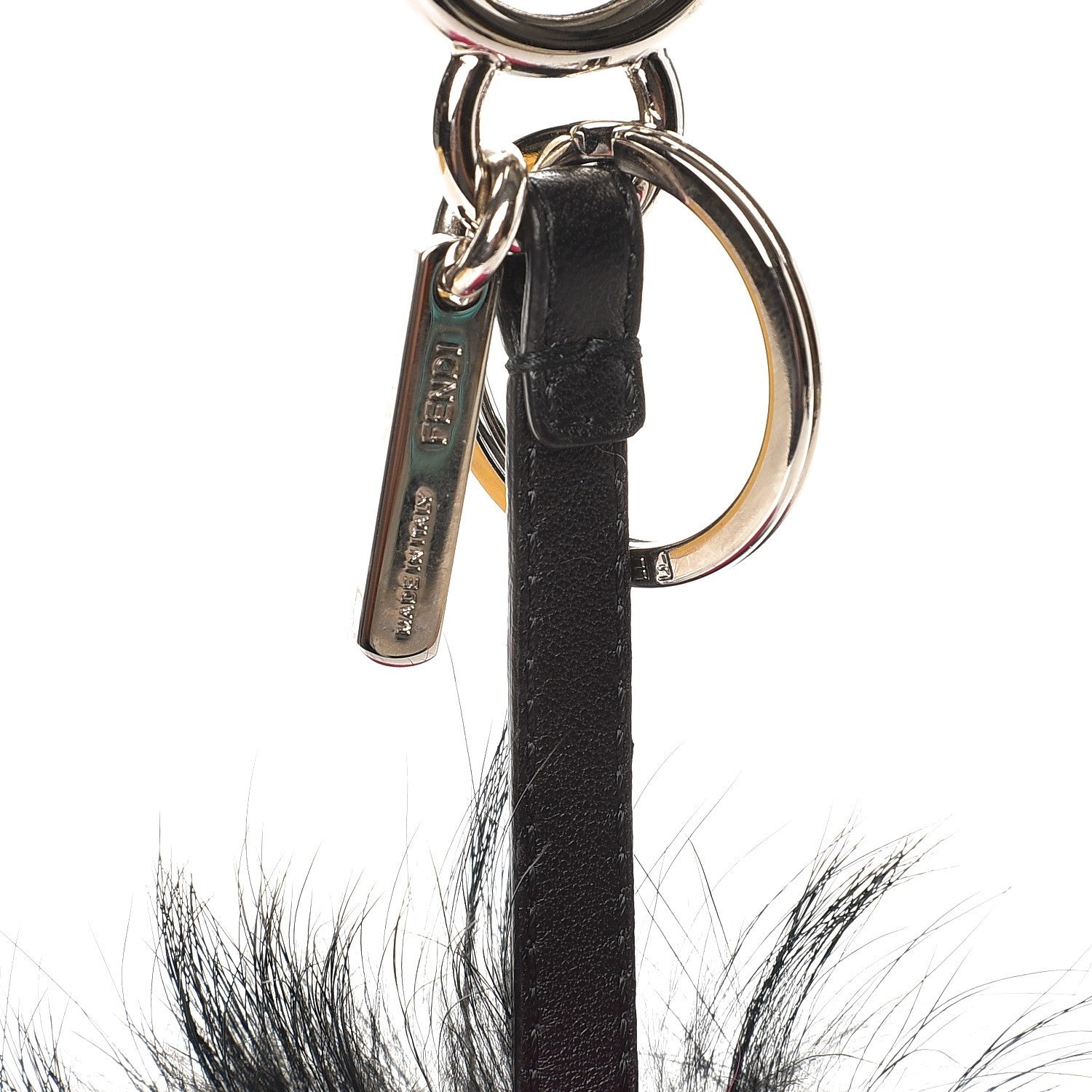 Fendi Mink Fox Fur QuTweet Coucou Bag Bug Charm Pink 3 of 4