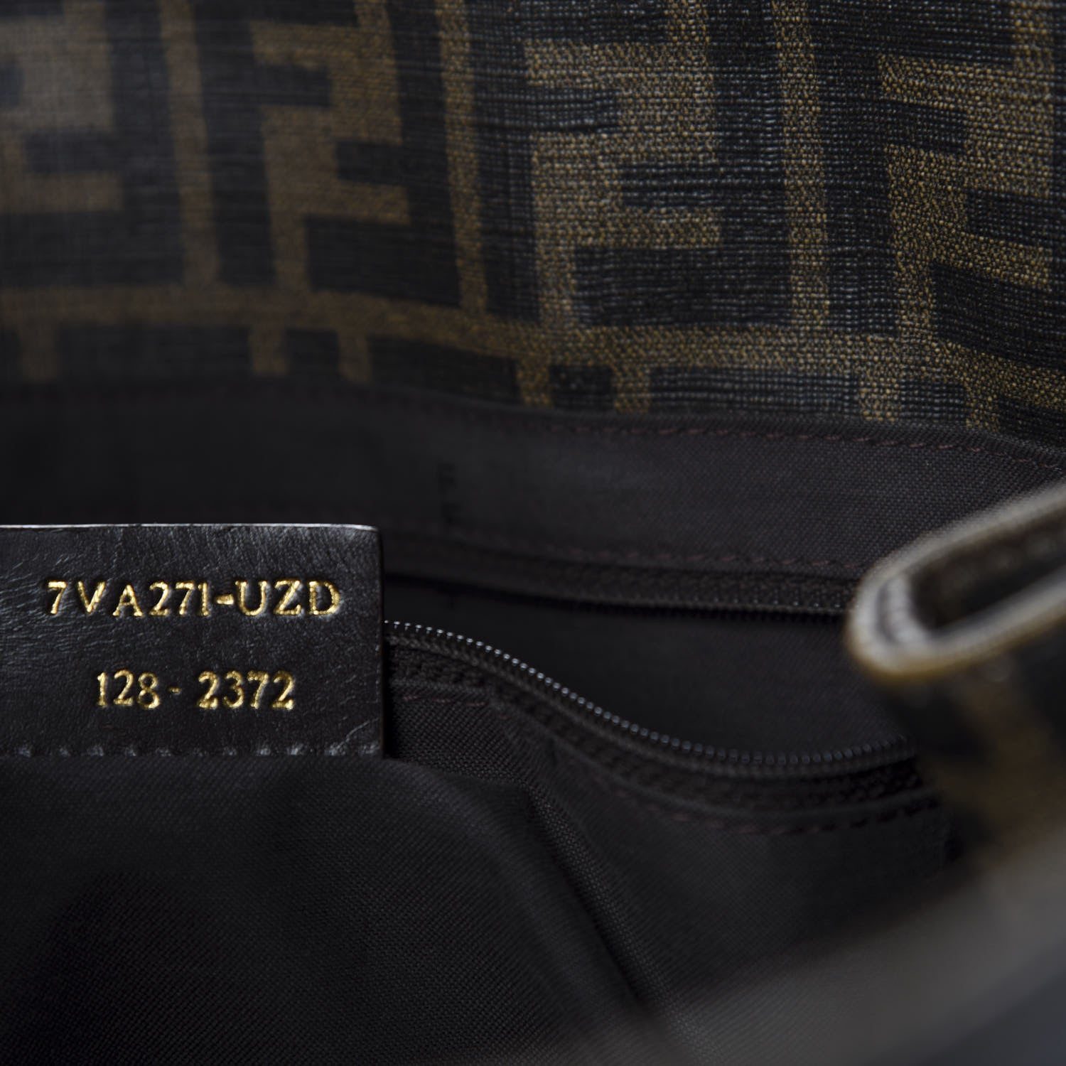 Fendi Zucca Spalmati Large Tote Tobacco 11 of 12