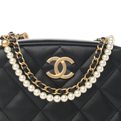 Chanel Lambskin Quilted Mini My Perfect Camera Case Black 8 of 12