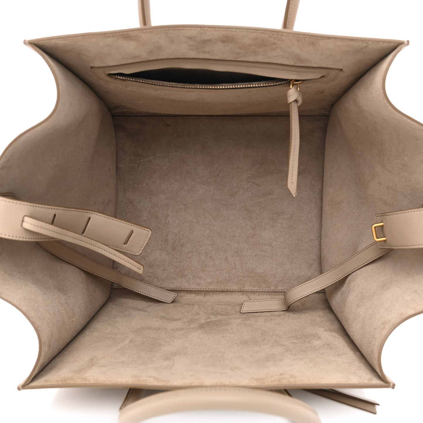 Supple Calfskin Medium Phantom Luggage Beige