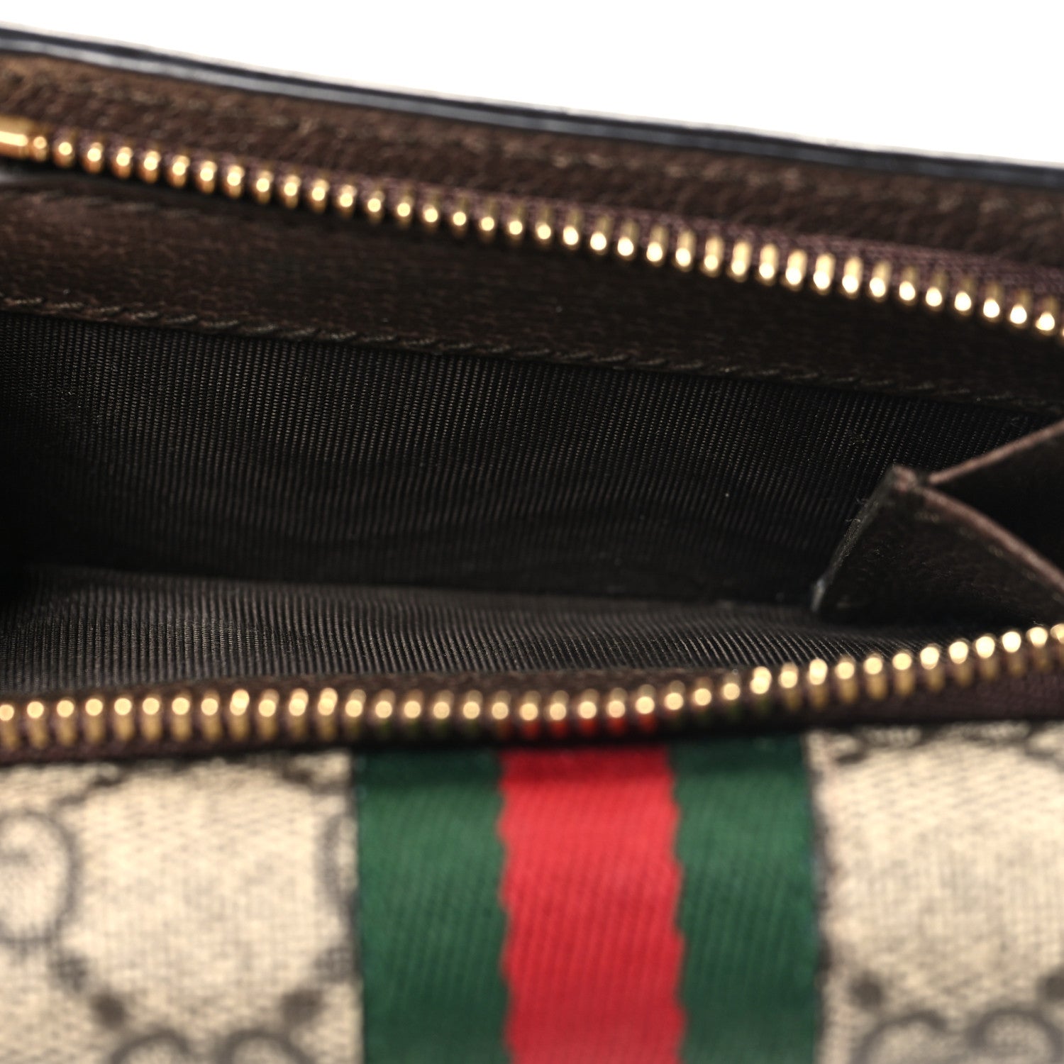 Gucci GG Supreme Monogram Web Ophidia Bi-Fold Wallet Beige New Acero 6 of 10