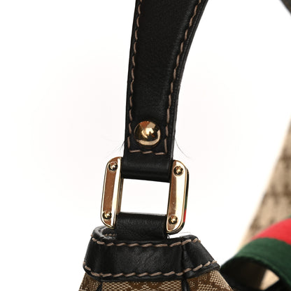 Gucci Monogram Large New Ladies Web Hobo Dark Brown 11 of 12