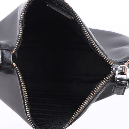 Prada Re-Nylon Saffiano Pocket Zippered Shoulder Bag Black 6 of 11