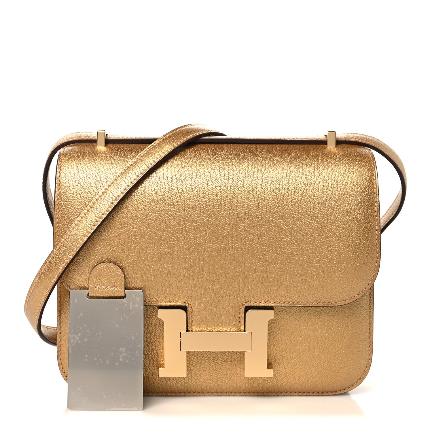 Hermes Metallic Chevre Chamkilight Constance 18 Doré 3 of 12