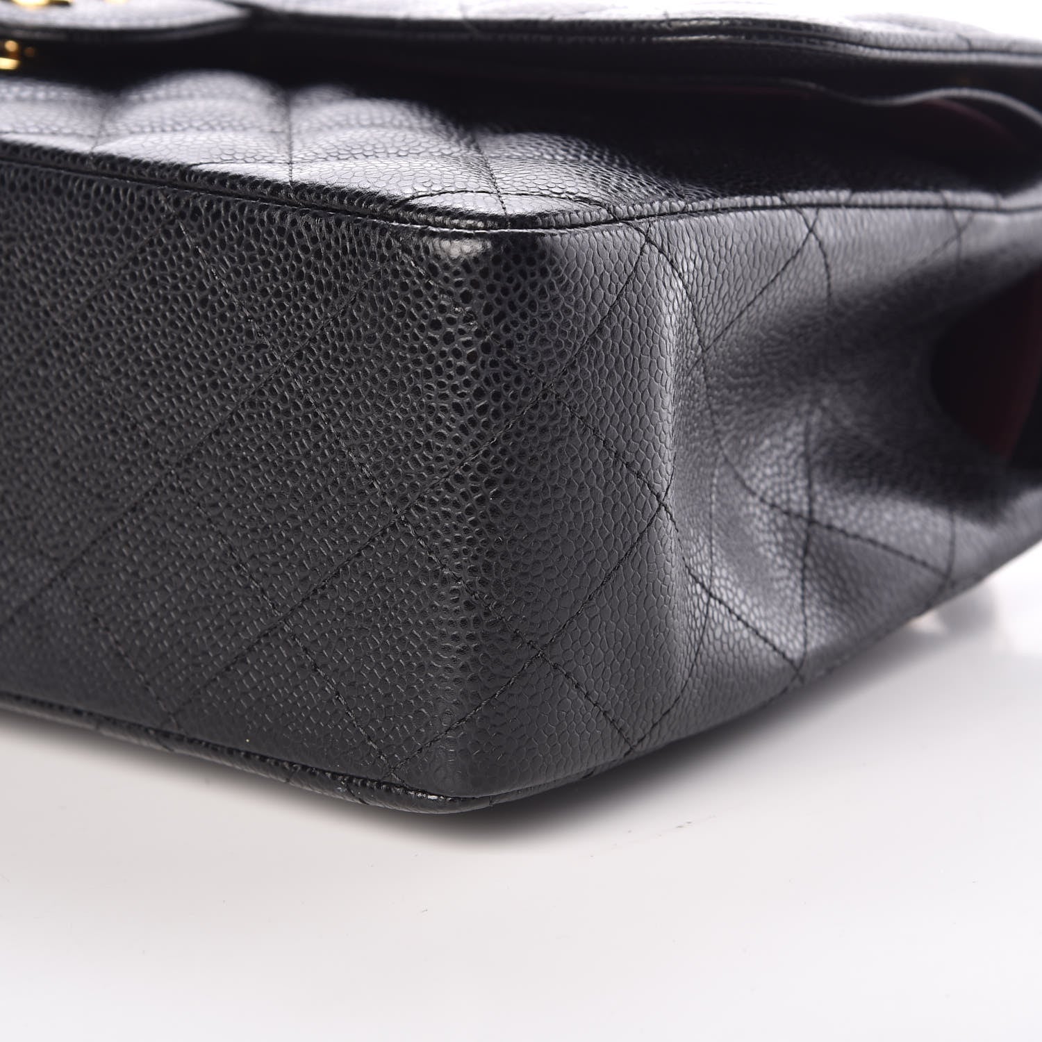 Chanel Caviar Quilted Jumbo Double Flap Black 10 of 11
