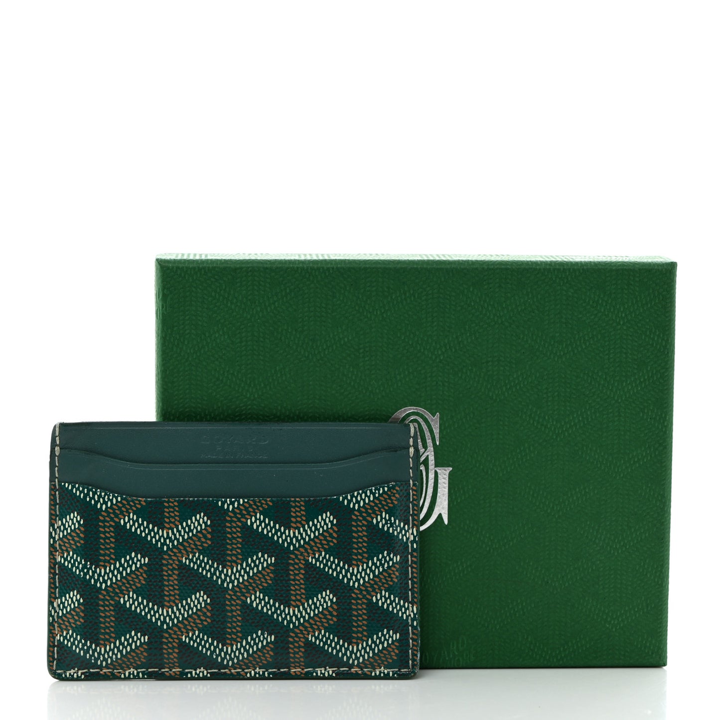 Goyardine Saint Sulpice Card Holder Green