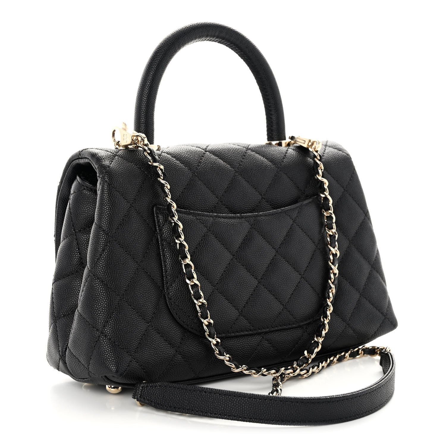 Chanel Caviar Quilted Mini Coco Handle Flap Black 3 of 10
