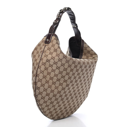 Gucci Monogram Large Wave Hobo Dark Brown 2 of 4