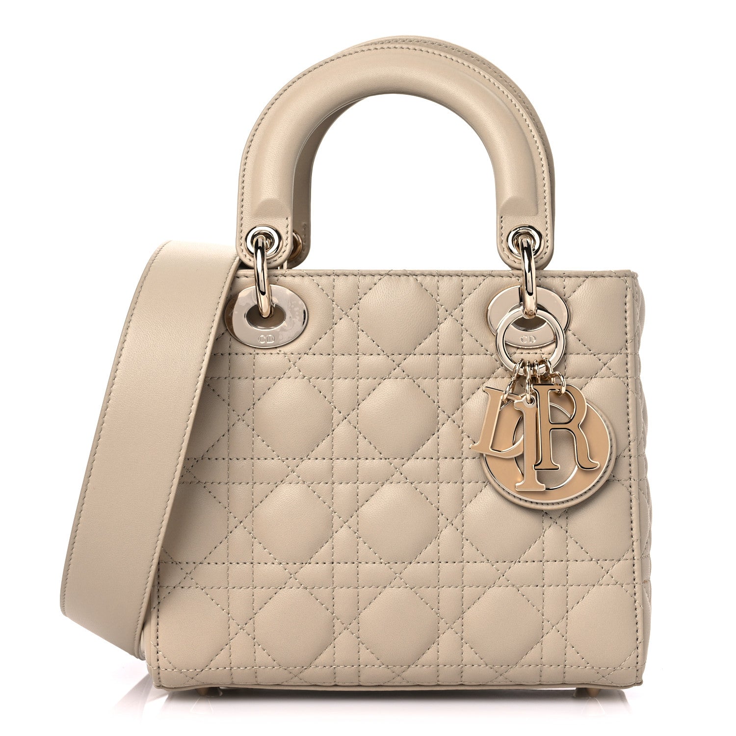 Christian Dior Lambskin Cannage Small My ABC Lady Dior Beige 1 of 9