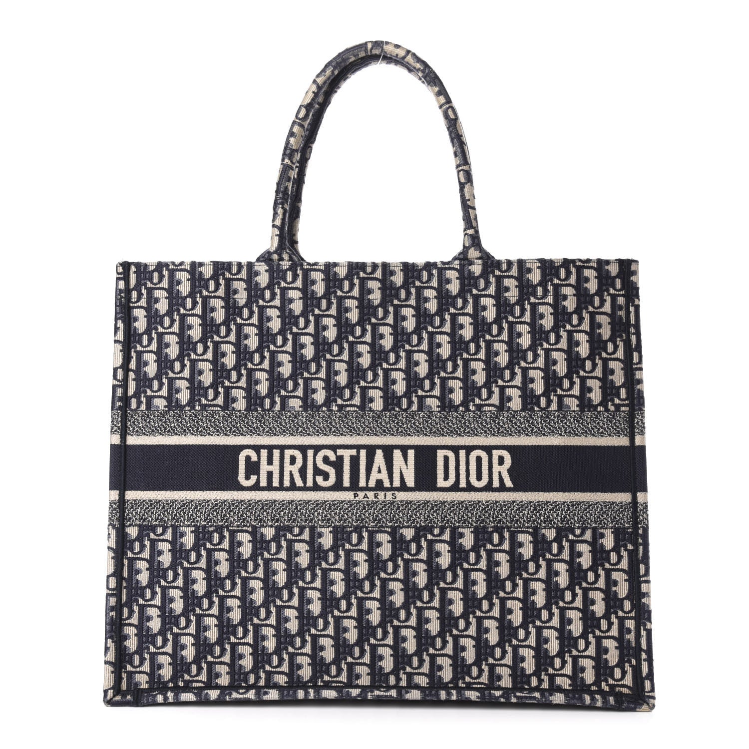 Christian Dior Oblique Book Tote Blue Multicolor 1 of 11