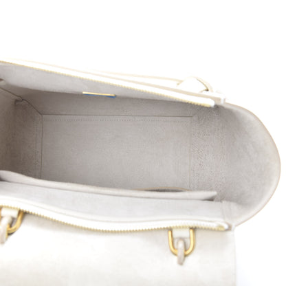 Celine Grained Calfskin Micro Belt Bag White 4 of 12