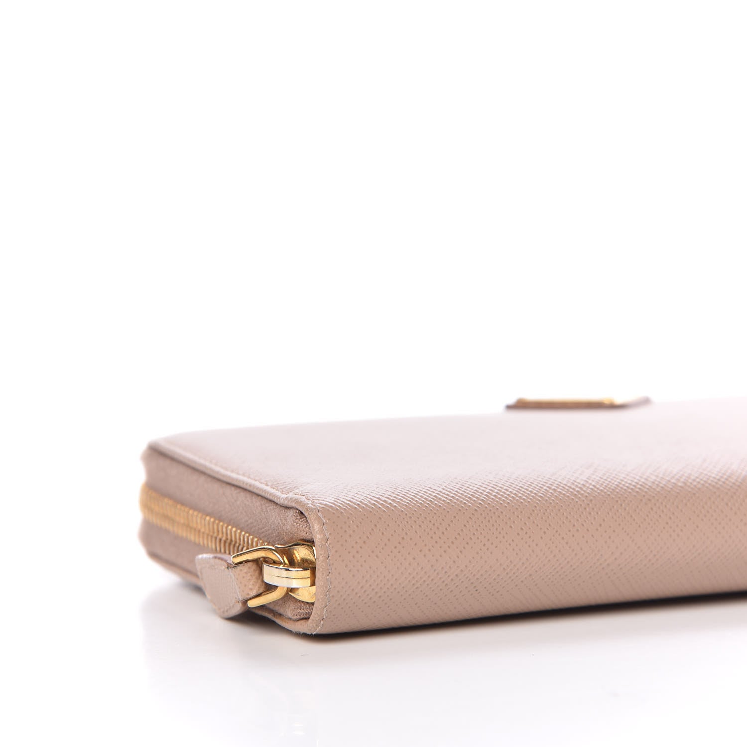 Prada Saffiano Triangle Zip Around Wallet Cammeo 8 of 10