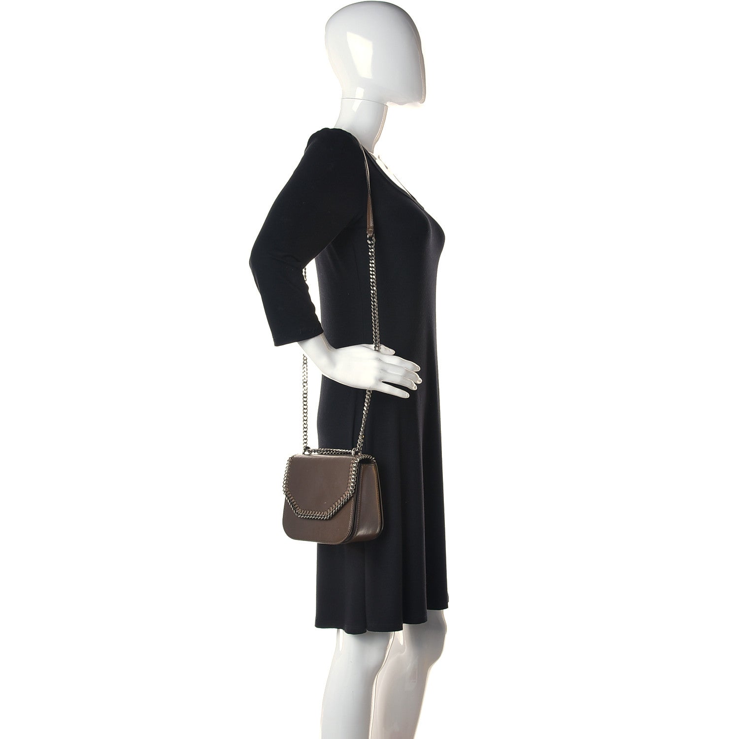 Stella McCartney Eco Alter Nappa Medium Falabella Box Shoulder Bag Brown 2 of 10