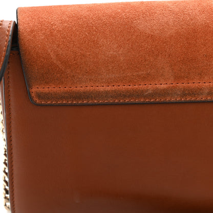 Chloe Suede Calfskin Small Faye Shoulder Bag Tobacco 10 of 11