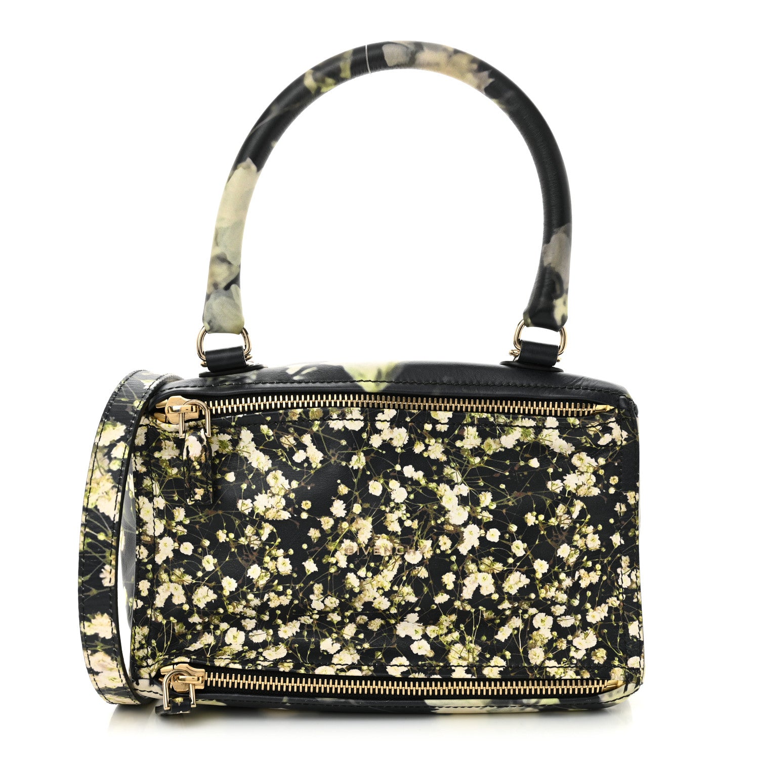 Givenchy Lambskin Baby's Breath Print Medium Pandora Black 1 of 11
