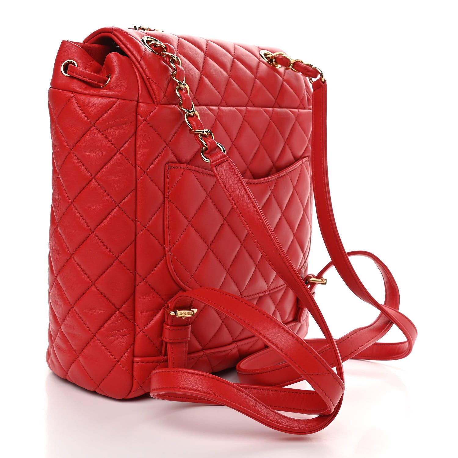 Chanel Calfskin Quilted Small Urban Spirit Backpack Red 3 of 10