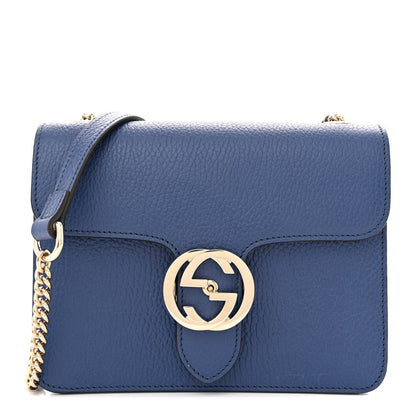 Gucci Dollar Calfskin Small Interlocking G Shoulder Bag Caspian 1 of 13