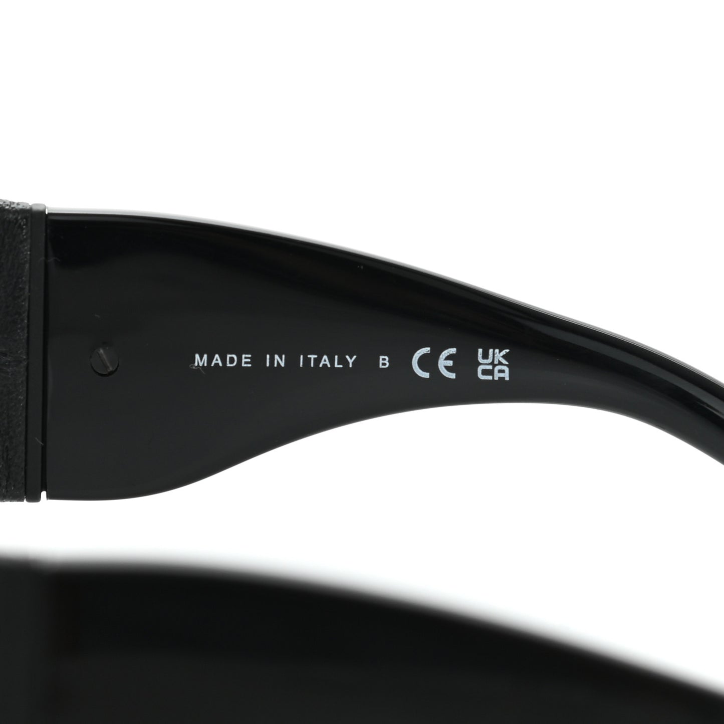 Acetate Calfskin Polarized Square Sunglasses 5473-Q-A Black