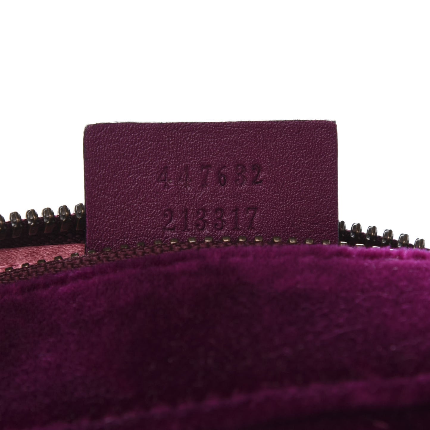 Velvet Matelasse Small GG Marmont Chain Shoulder Bag Fuchsia Violet Cyclamen