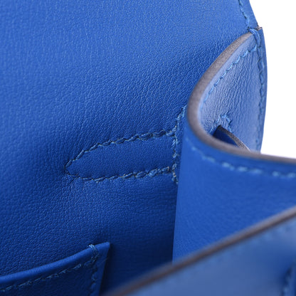 Hermes Swift Kelly Pochette Clutch Bleu Zellige 18 of 23