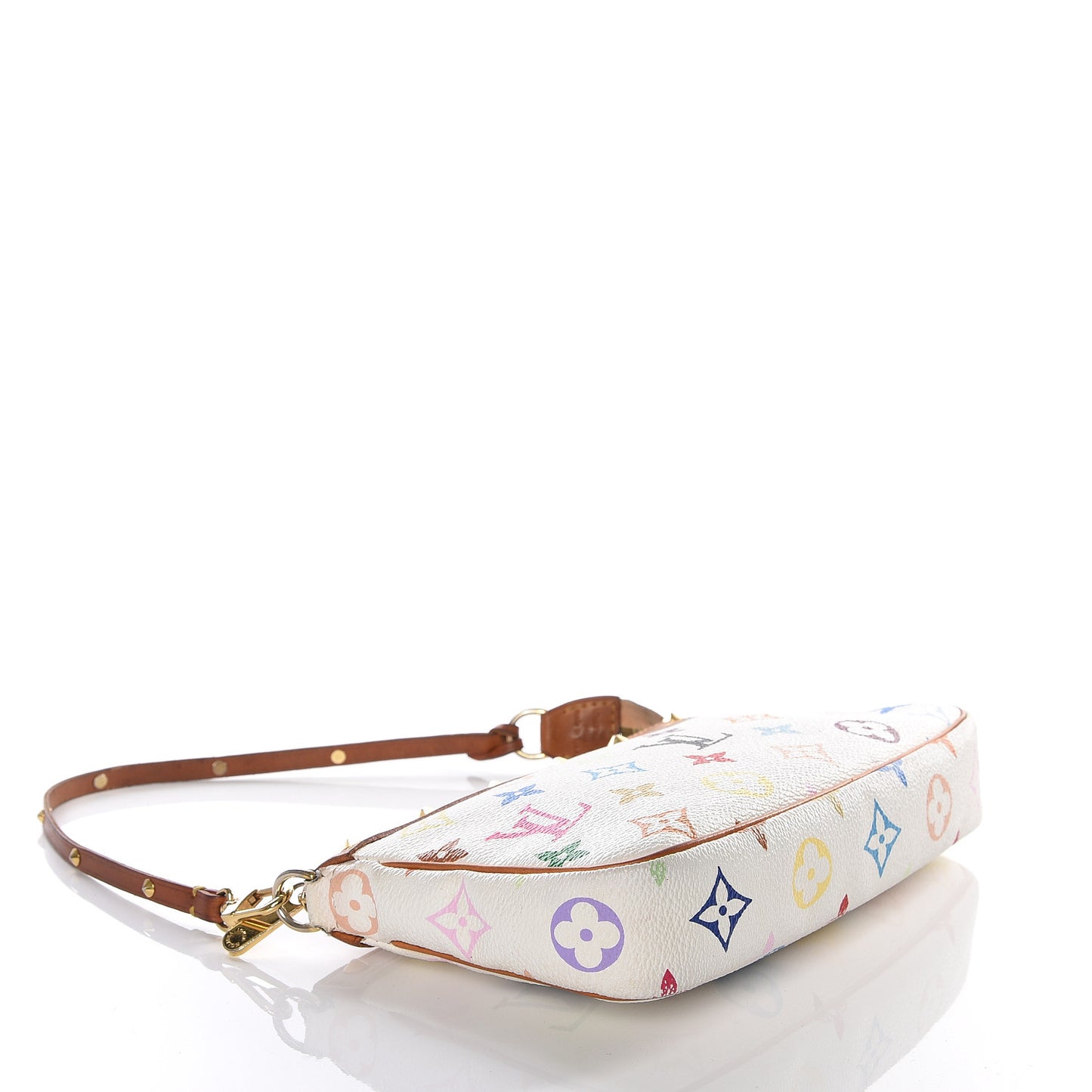 Monogram Multicolor Pochette Accessories White