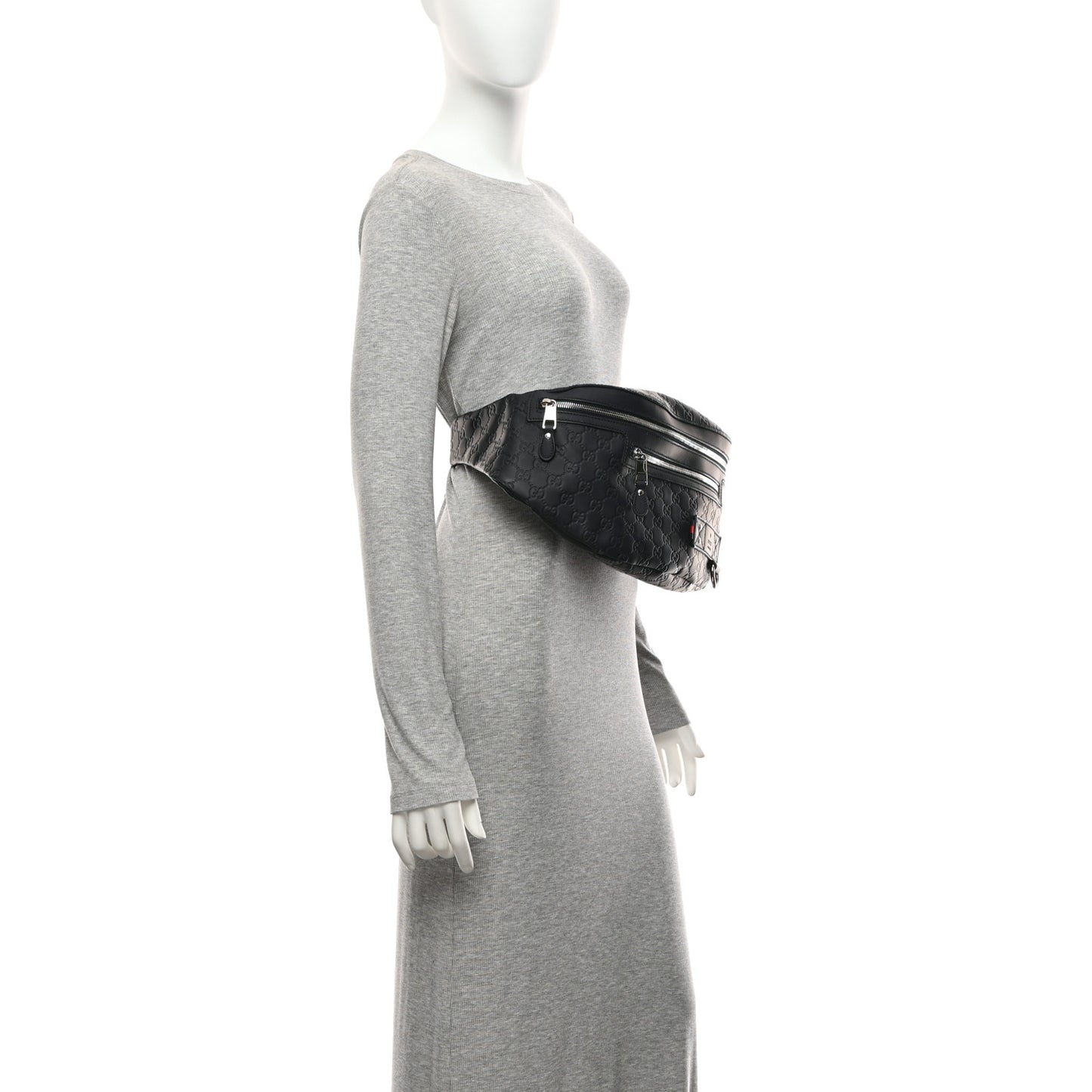 Guccissima Web Belt Bag Navy