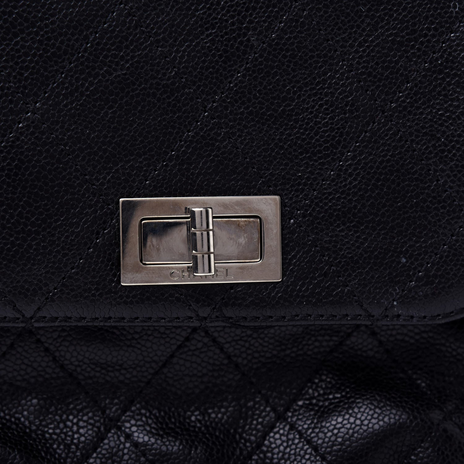 Chanel Glazed Caviar Large Pocket In The City Tote Black 9 of 10