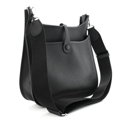 Hermes Taurillon Clemence Evelyne III PM Black 3 of 11