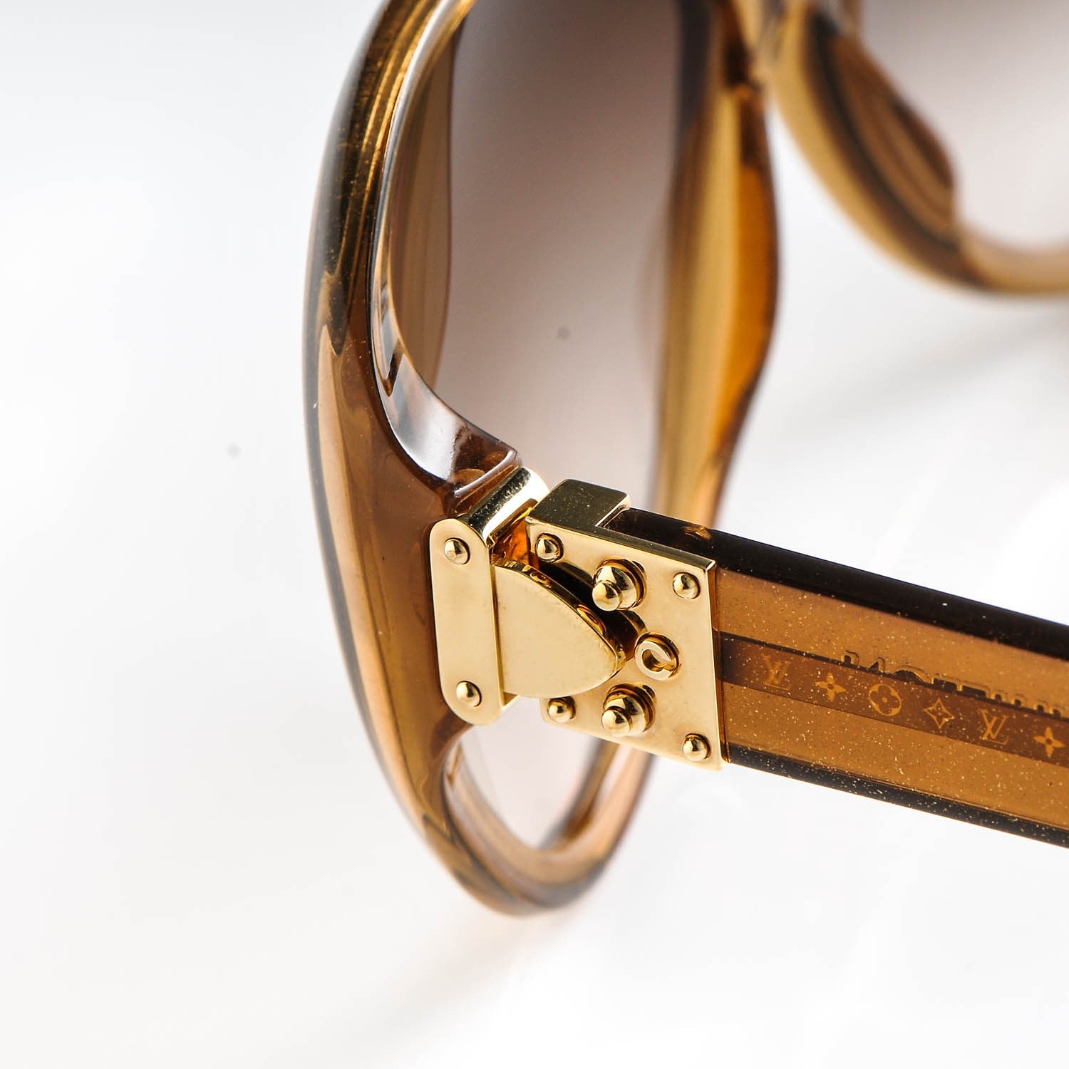 Louis Vuitton Acetate Soupcon Oversized Sunglasses Z0283W Glitter Honey 7 of 8