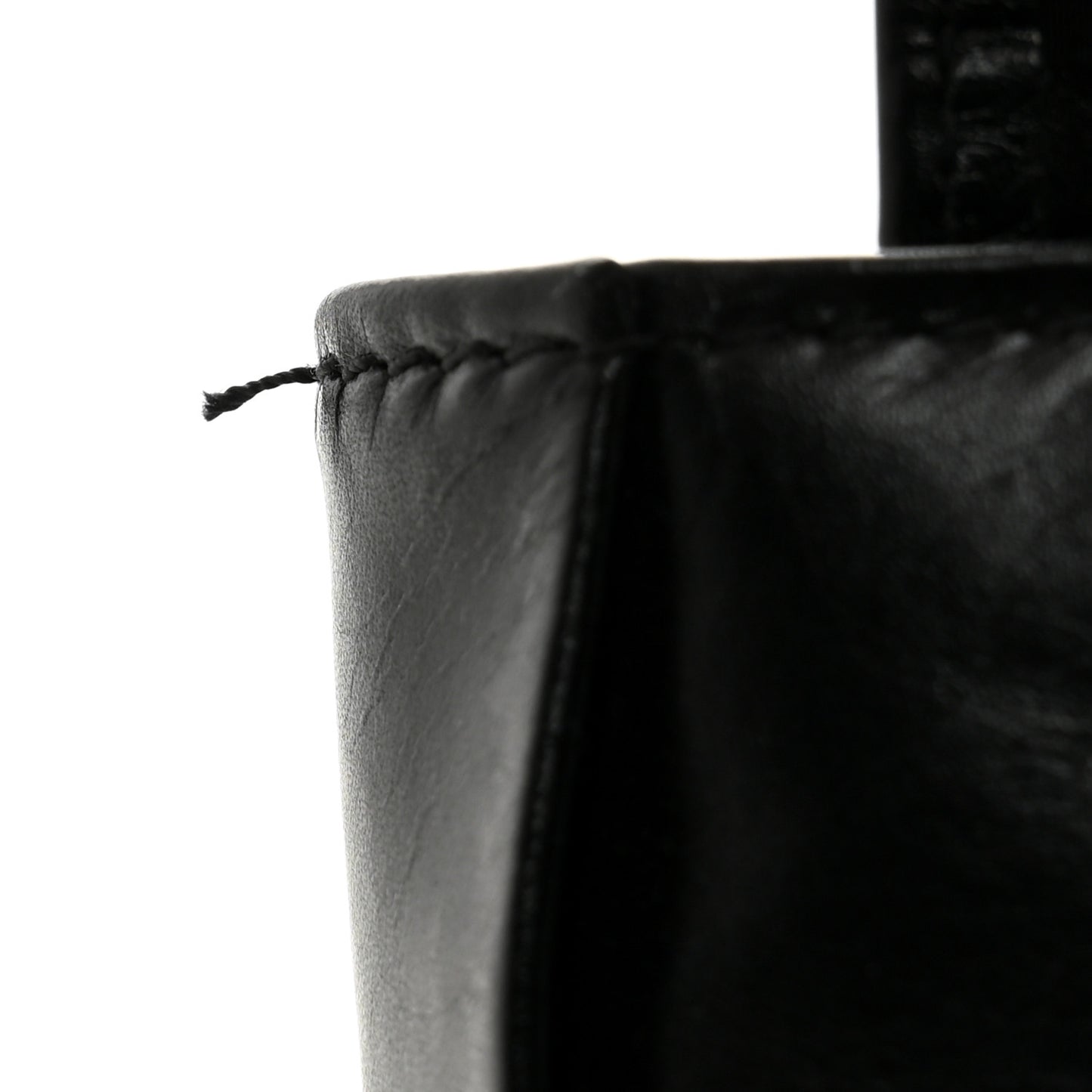 Paper Calfskin Intreccio Cassette Belt Bag Black