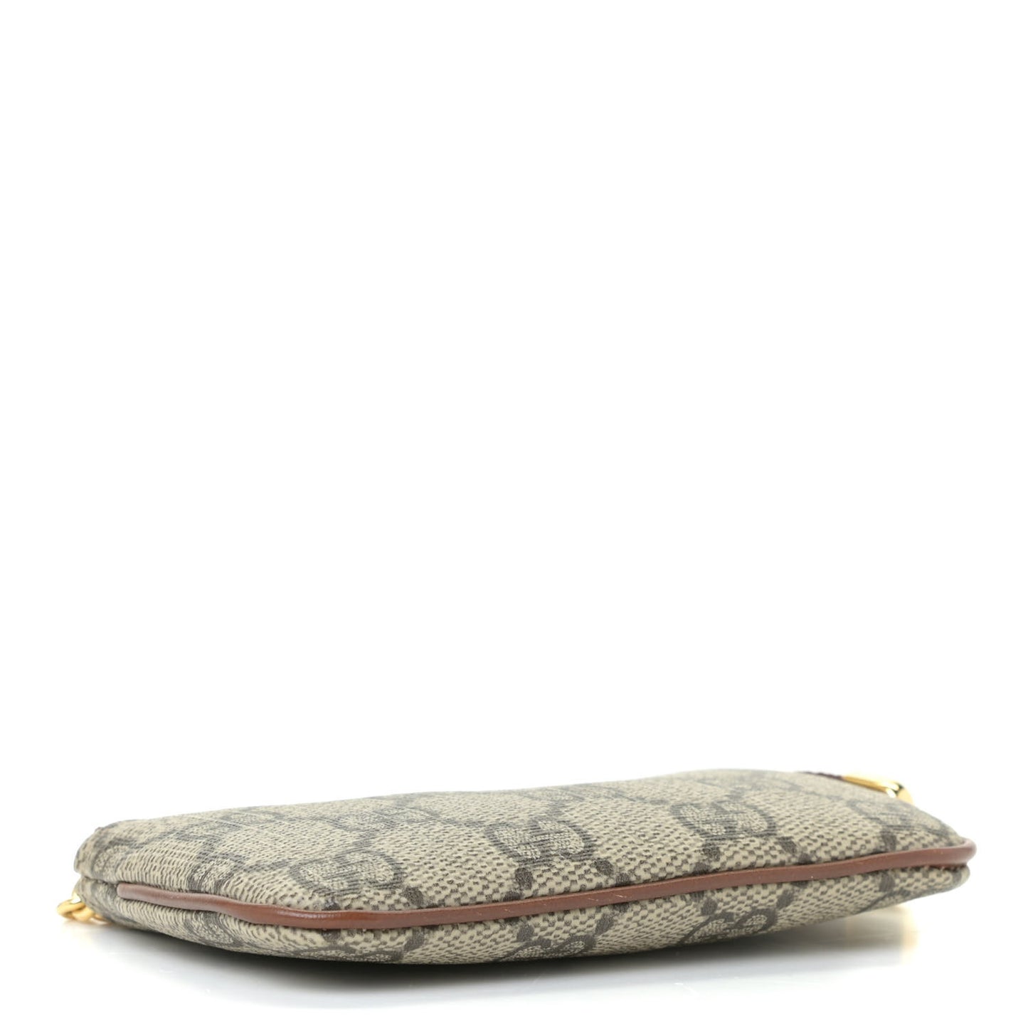 GG Supreme Monogram Key Case Beige Ebony Cuir
