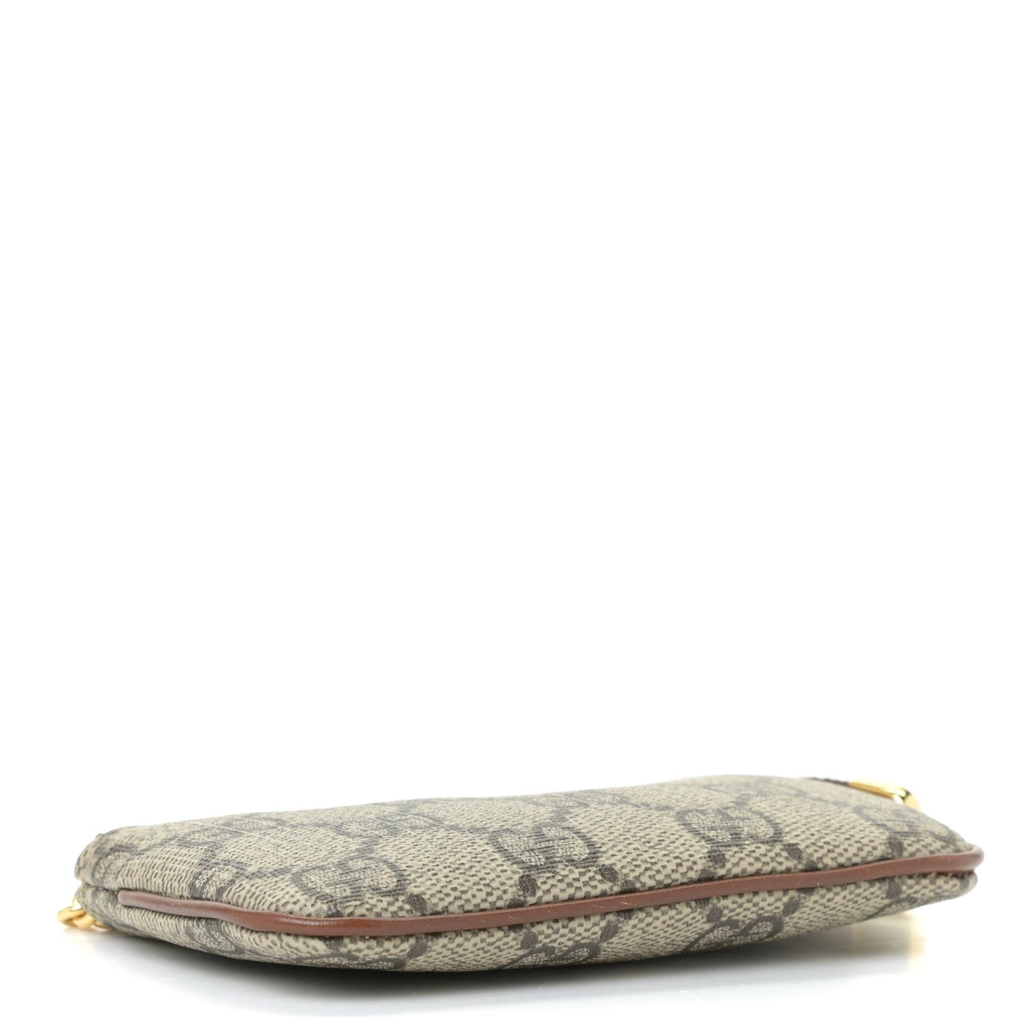 Gucci GG Supreme Monogram Key Case Beige Ebony Cuir 3 of 11