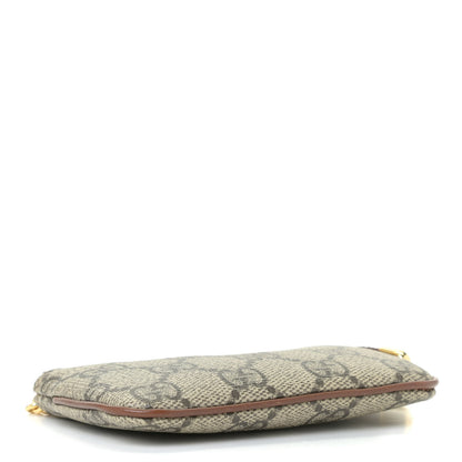 Gucci GG Supreme Monogram Key Case Beige Ebony Cuir 3 of 11