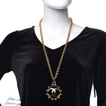 Chanel CC Pendant Long Necklace Gold 2 of 7
