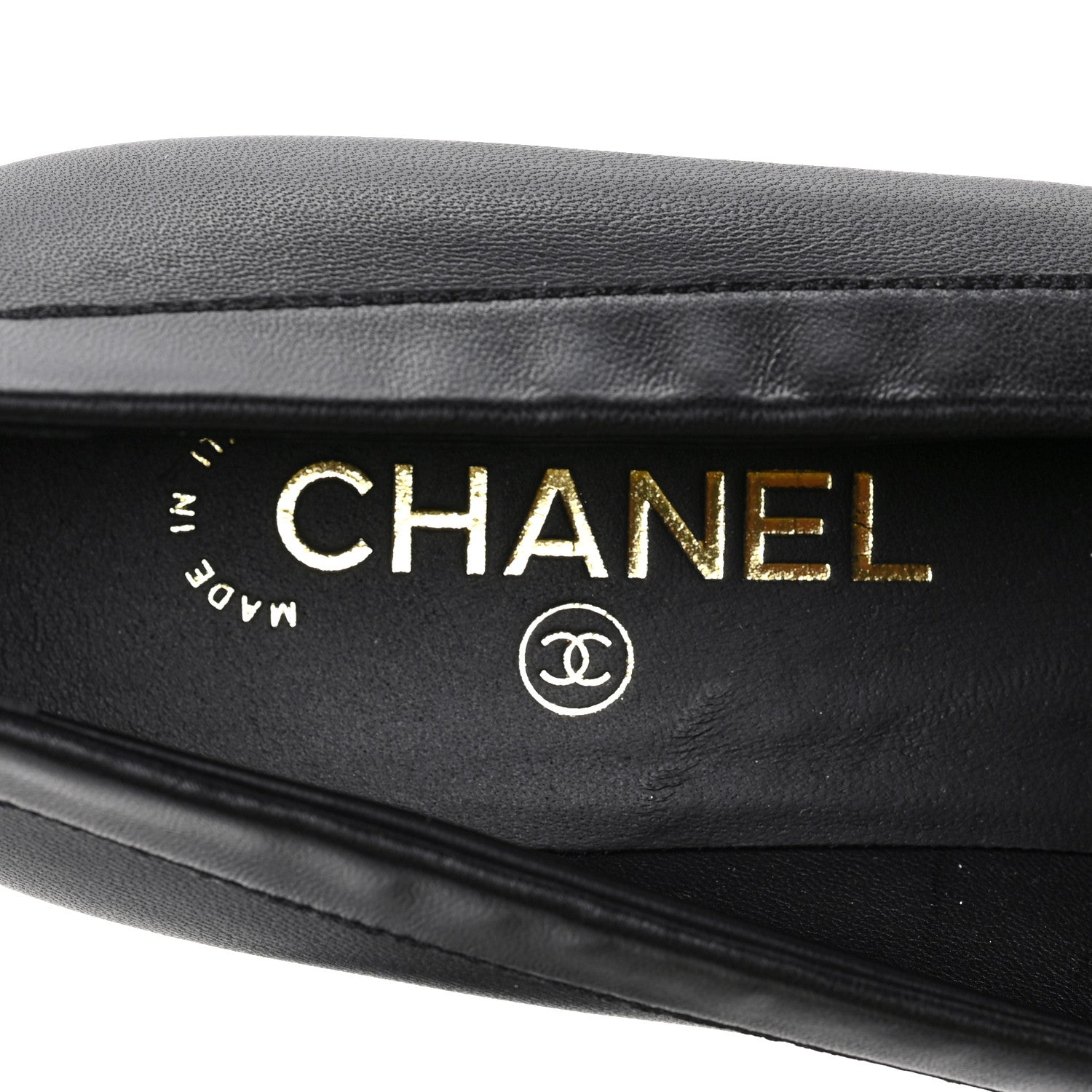Chanel Lambskin Pearl Crystal Quilted CC Loafers 40 Black 7 of 8