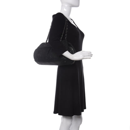 Chanel Iridescent Calfskin Chic Quilt Bowling Bag Black 2 of 10