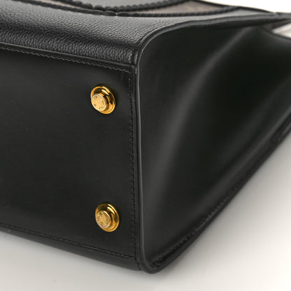 Louis Vuitton Calfskin Monogram City Steamer MM Black White 8 of 8