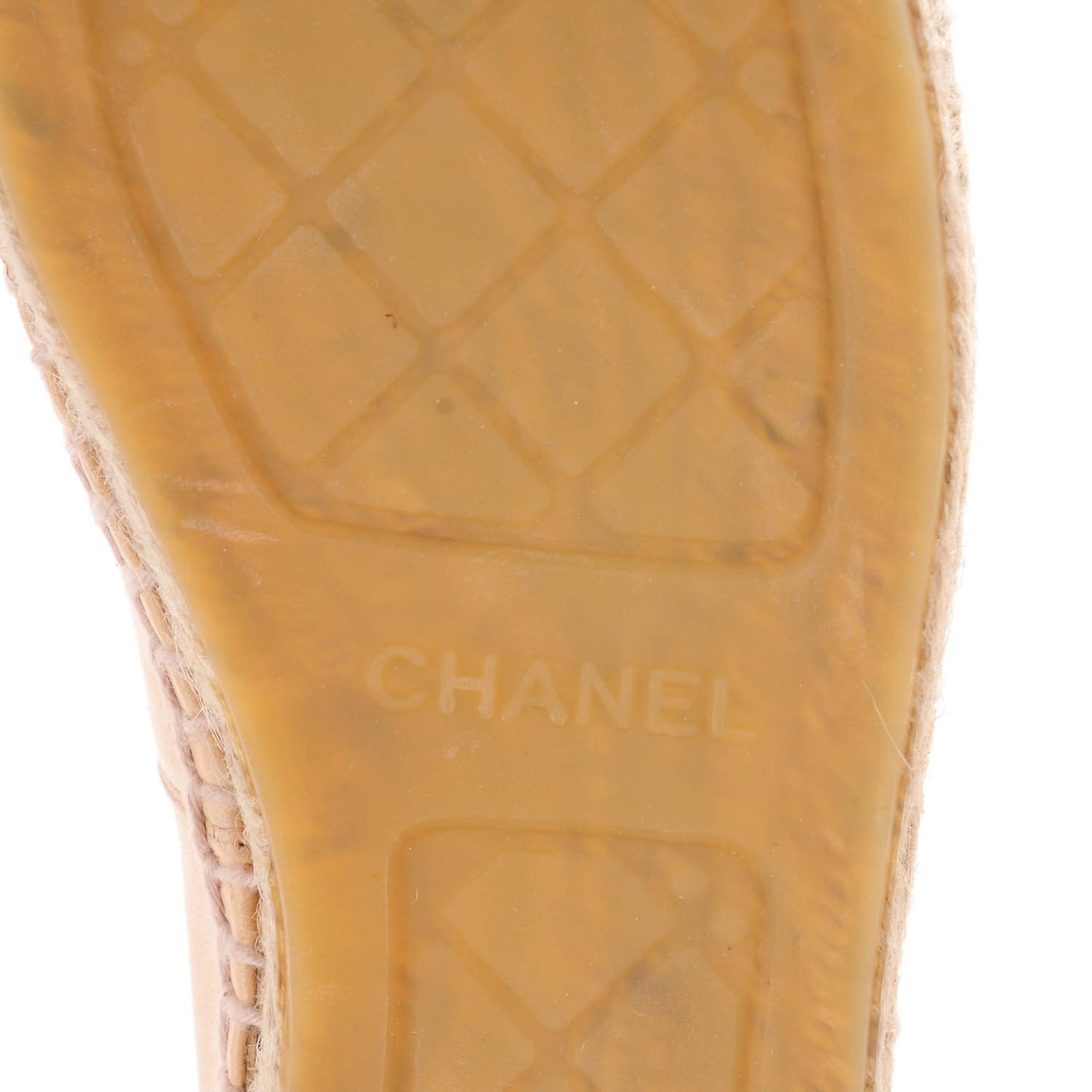Lambskin CC Espadrilles 40 Beige Black