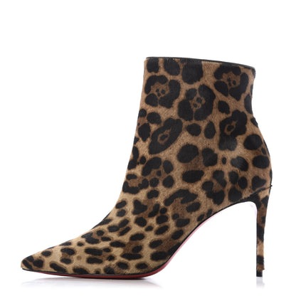Christian Louboutin Pony Hair Leopard Print So Kate Booty 85 Ankle Boots 37 1 of 8