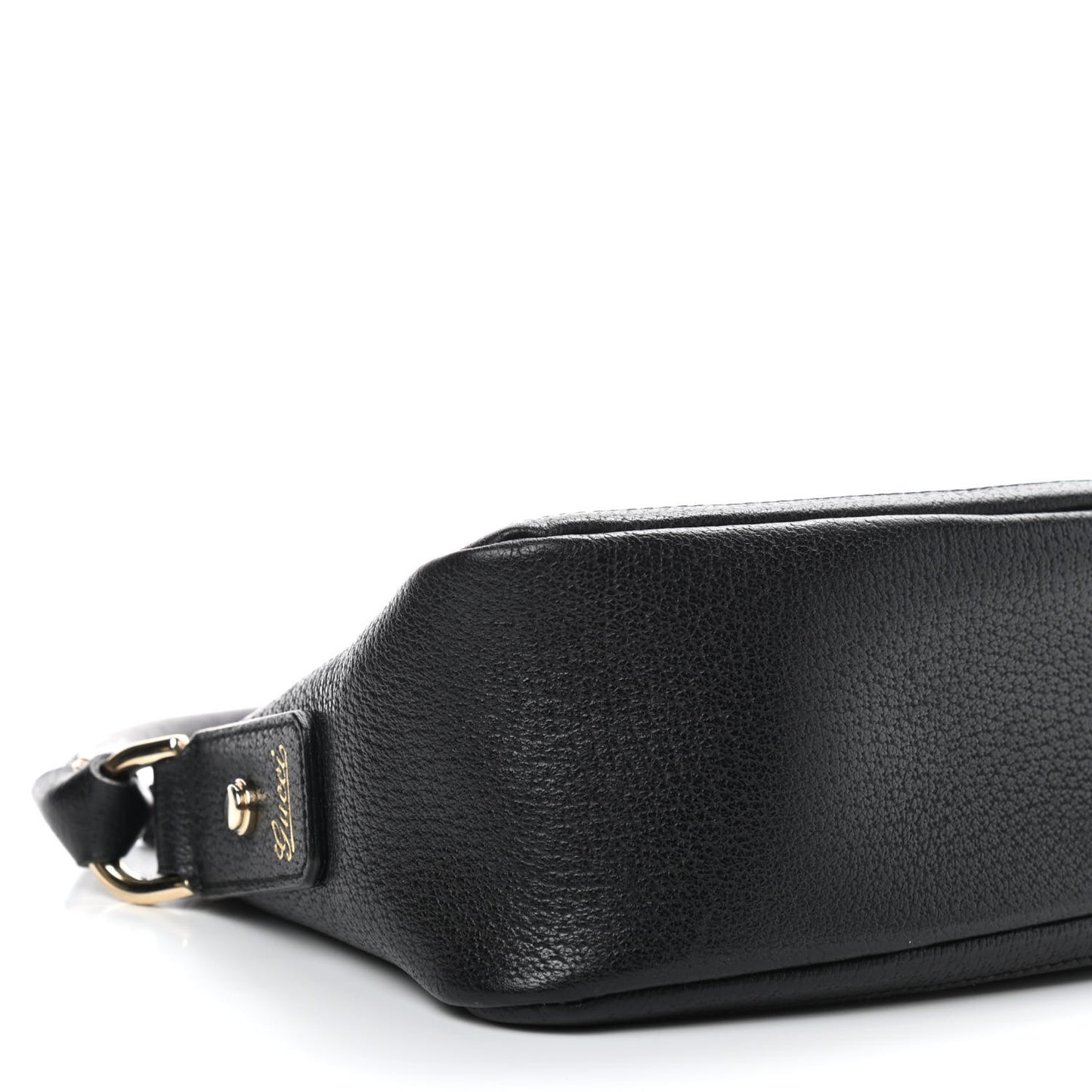 Calfskin D Ring Abbey Pochette Black