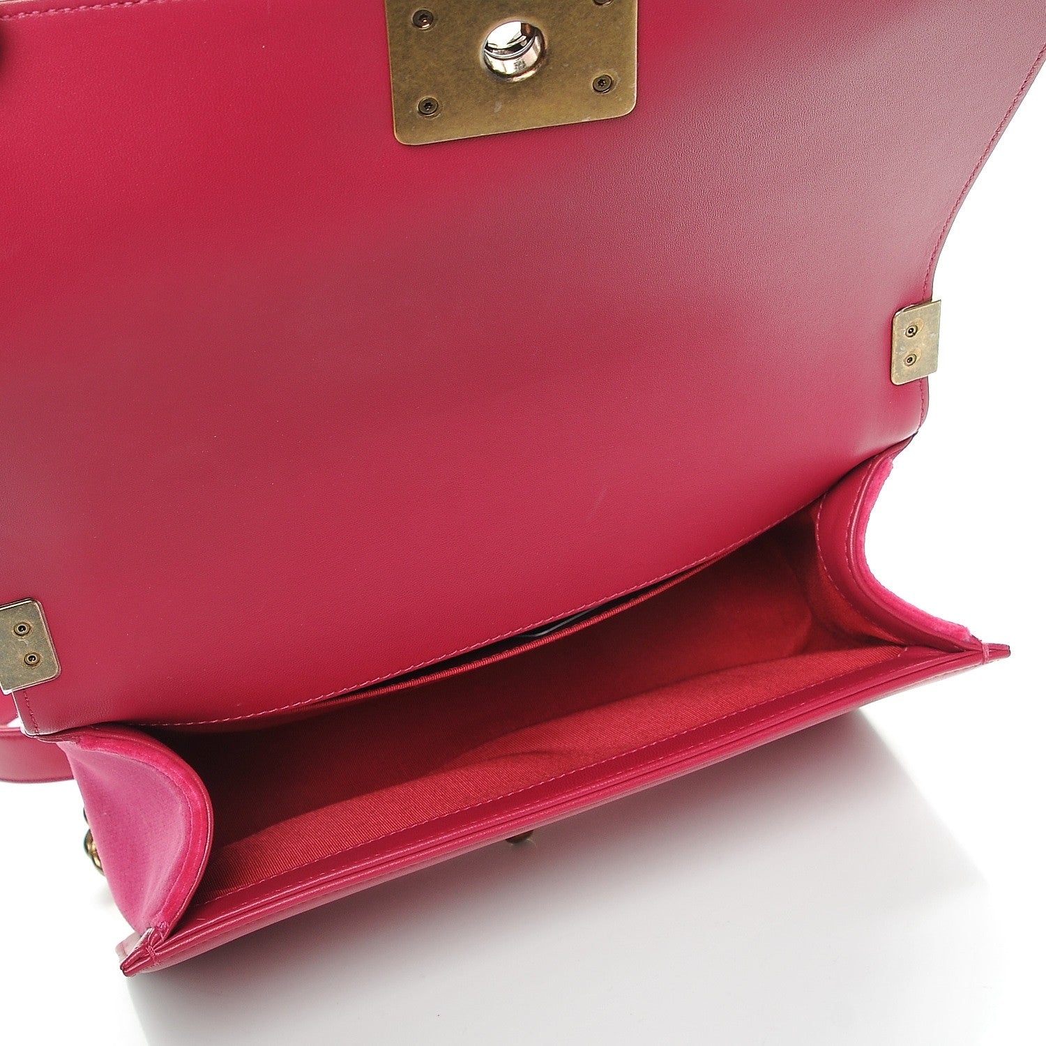 Chanel Velvet Chevron Medium Boy Flap Pink 6 of 9